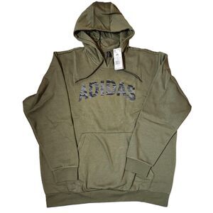 Adidas Camo Graphic Hoodie Men’s 2XL Olive Multi‑Sport NWT